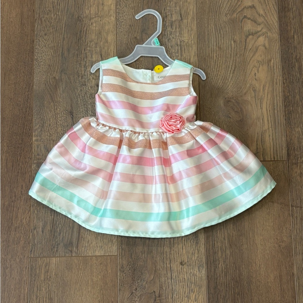 Brand New Baby Striped Pastel Dress